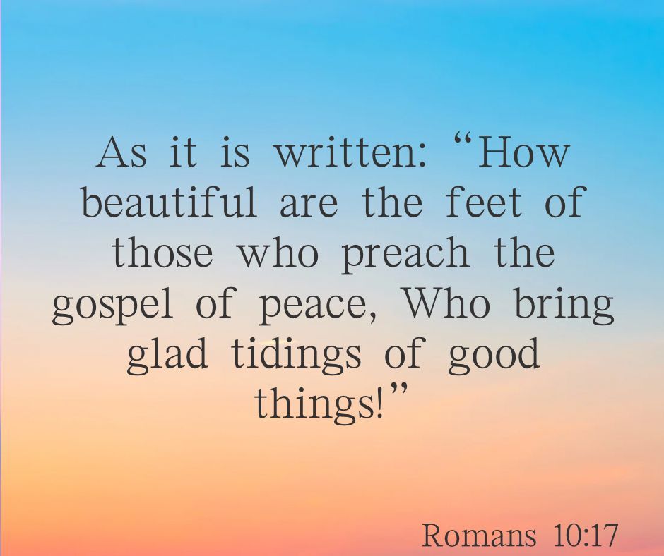 Morning saints! So then faith comes by hearing, and hearing by the word of God. We are no longer deafened by the production of noise that comes from the world. We are beautifully and wonderfully made, valued, loved, saved, and have a divine. Share this good news!