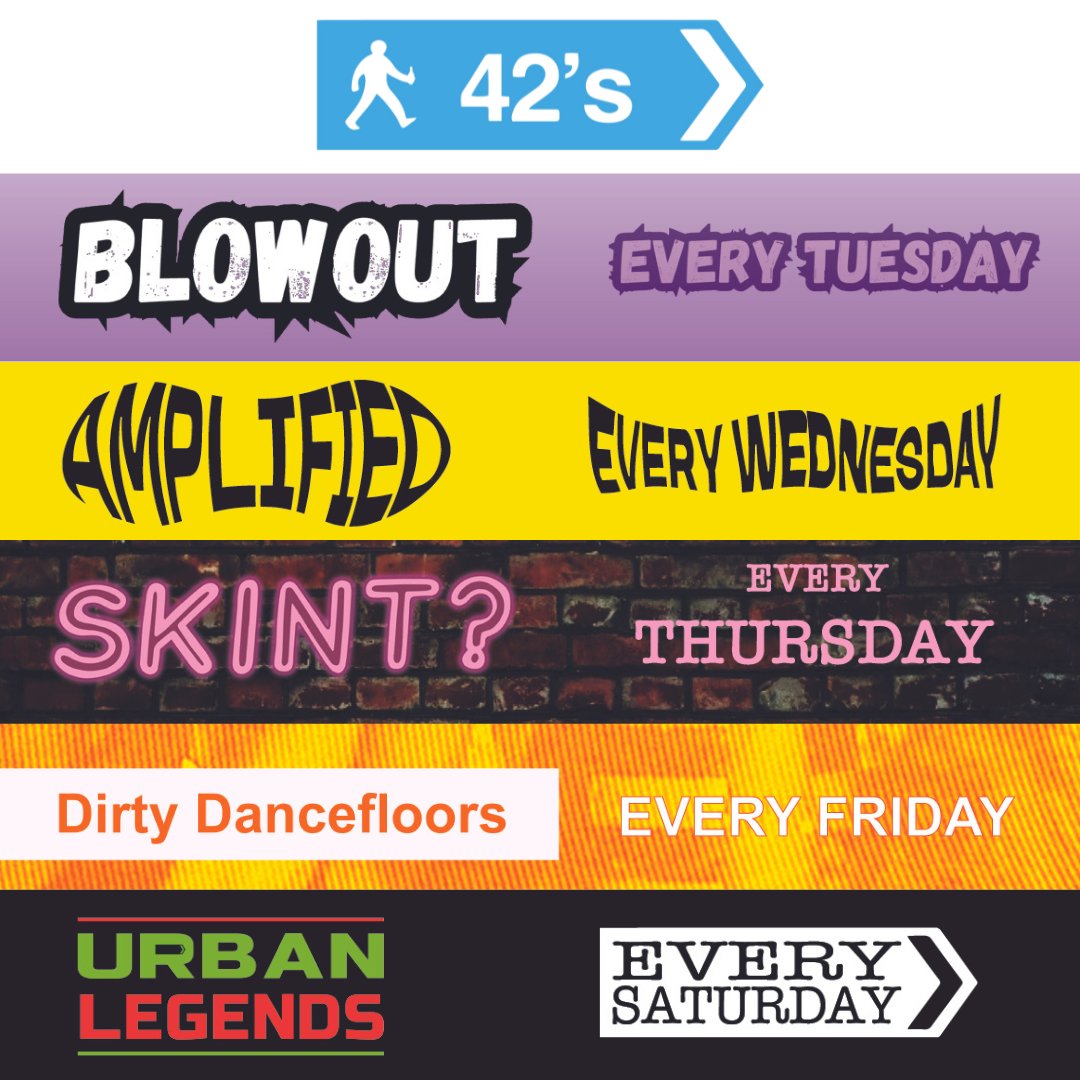 Another week down! Ready to do it all again?? We’re back tomorrow with BLOWOUT! Keep your eyes peeled for FREE tickets and mega drinks deals!