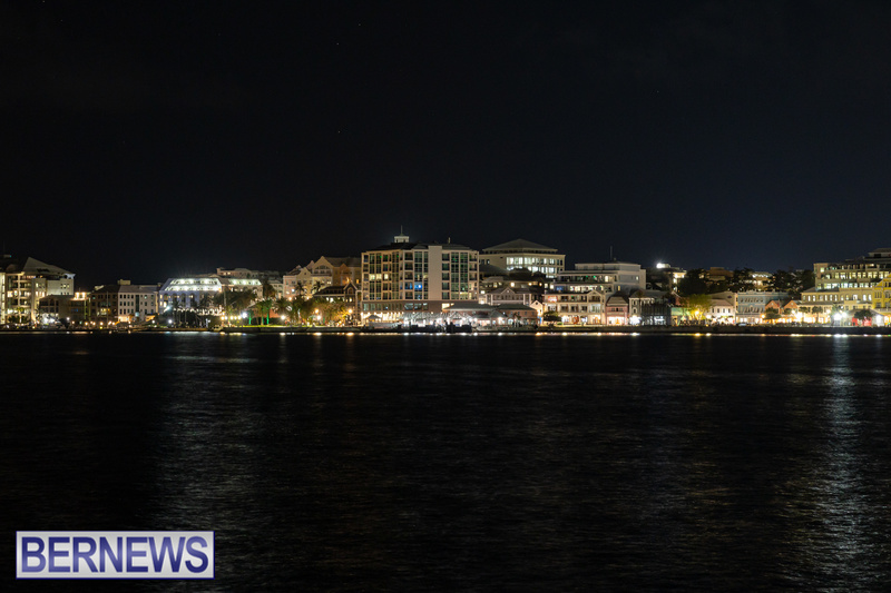 The lights shine at night in the City of Hamilton #Bermuda #ForeverBermuda Bernews.com