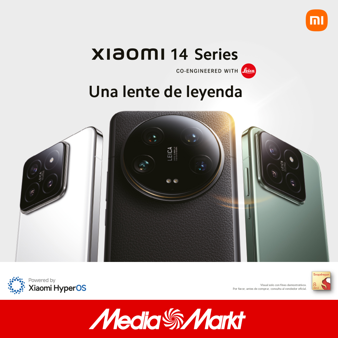 @XiaomiEspana Pues para celebrarlo, con la compra de tu Xiaomi 14 o Xiaomi 14 Ultra podrás llevarte 200 euros de descuento 🤩🎉👉mediamarkt.es/es/specials/xi…