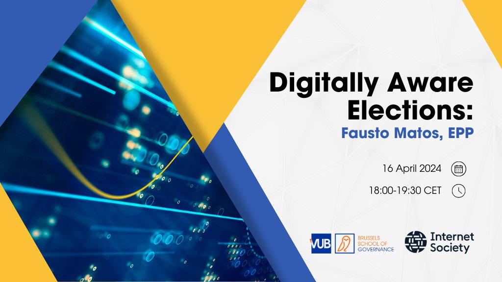 🚀 Launching the BSoG's Digitally Aware Elections event series! 🚀 First up: @EPP 's vision on EU digital #policy with @fpintodematos, 16 April, 18:00. Engage in this essential debate to cast an informed vote in June: brussels-school.be/output/events/… #DigitalAwareness #EUElections
