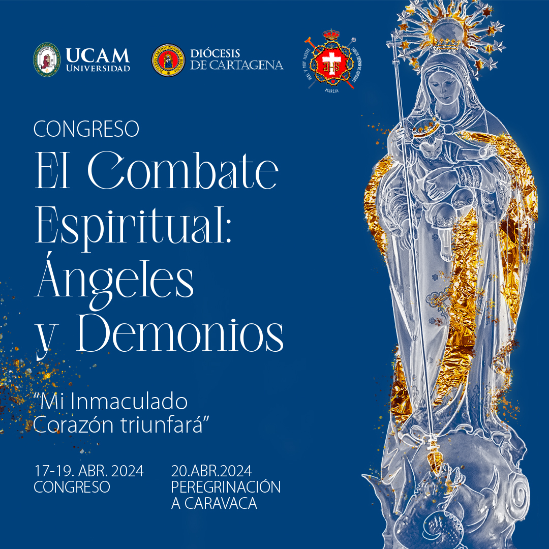 📢 Congreso 'El Combate Espiritual: Ángeles y Demonios'
✅ UCAM | <a href="/DiocDeCartagena/">Diócesis de Cartagena</a> | <a href="/CSCofradiasMur/">CabildoCofradiasMur</a>

📆 17-19 de abril
📍 Templo

✝️ 20 de abril: Peregrinación a Caravaca de la Cruz

ℹ️  ow.ly/VBCB50RaBgM