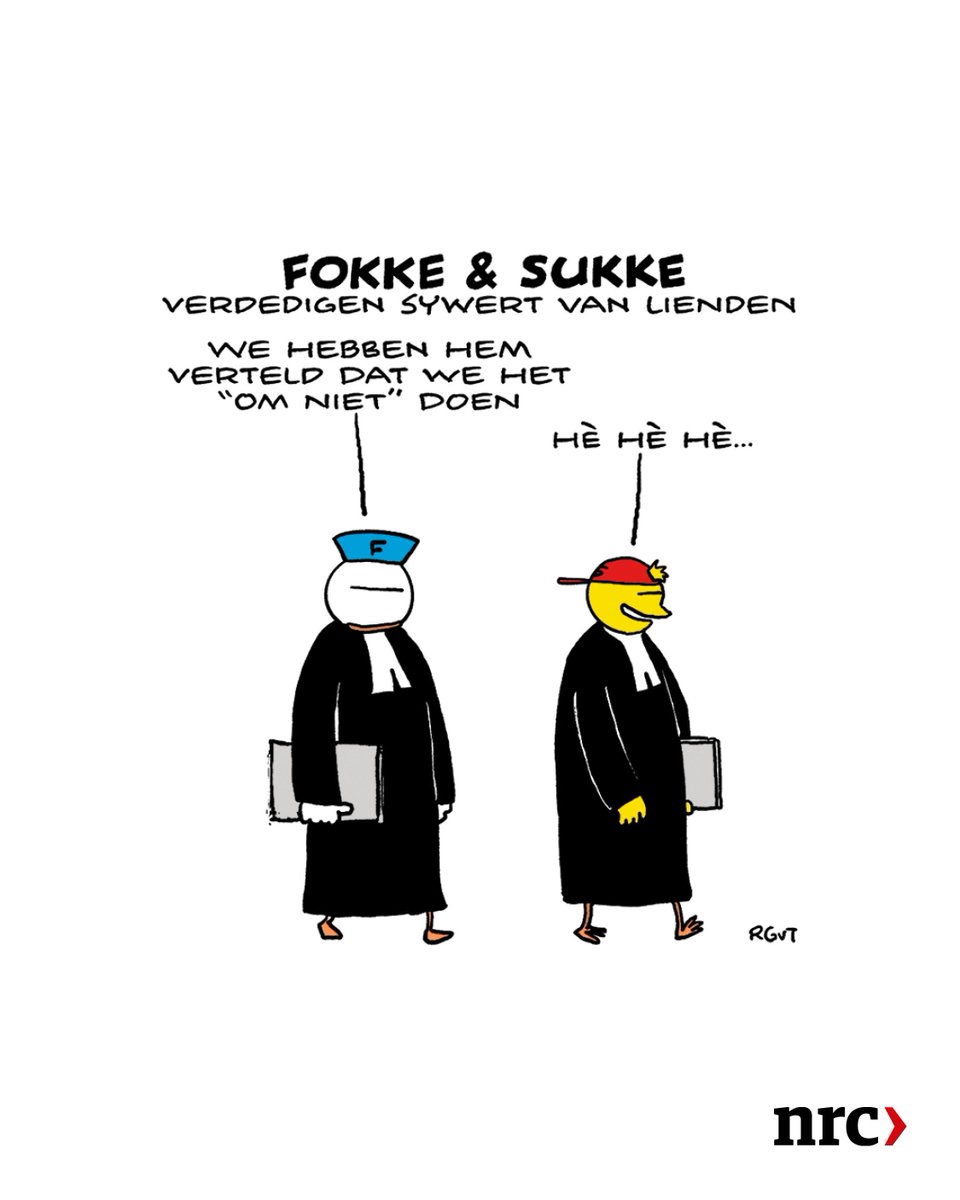 Fokke & Sukke verdedigen Sywert van Lienden.