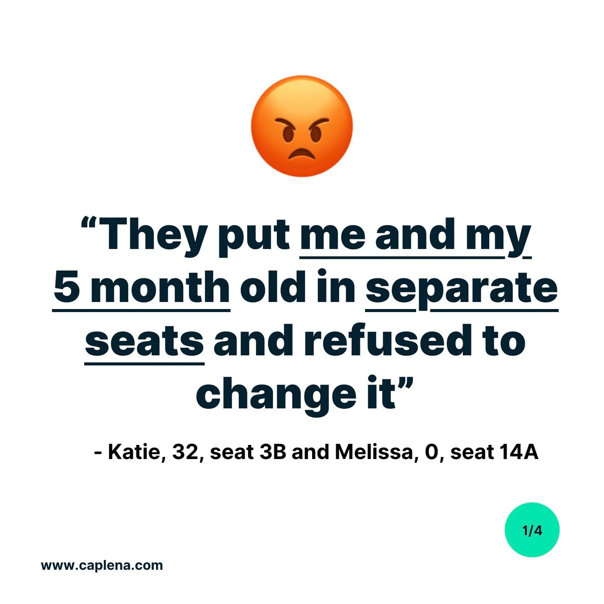 CaplenaCH's tweet photo. Melissa deserved seat 3B, too. Discover why airline insights experts like Lufthansa love Caplena ✈️ Get started at https://t.co/oTptQUqD2s https://t.co/BFW8Ch3pXh