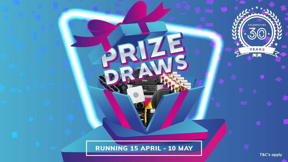 We’re celebrating 30 years! To mark this occasion, we’re offering the chance to win some amazing prizes in our daily draws. As an added bonus we’ll also be holding a weekly draw with our star prizes up for grabs 🔗 buff.ly/3VWYUbV #thirty #prizes #authoriseddistributor