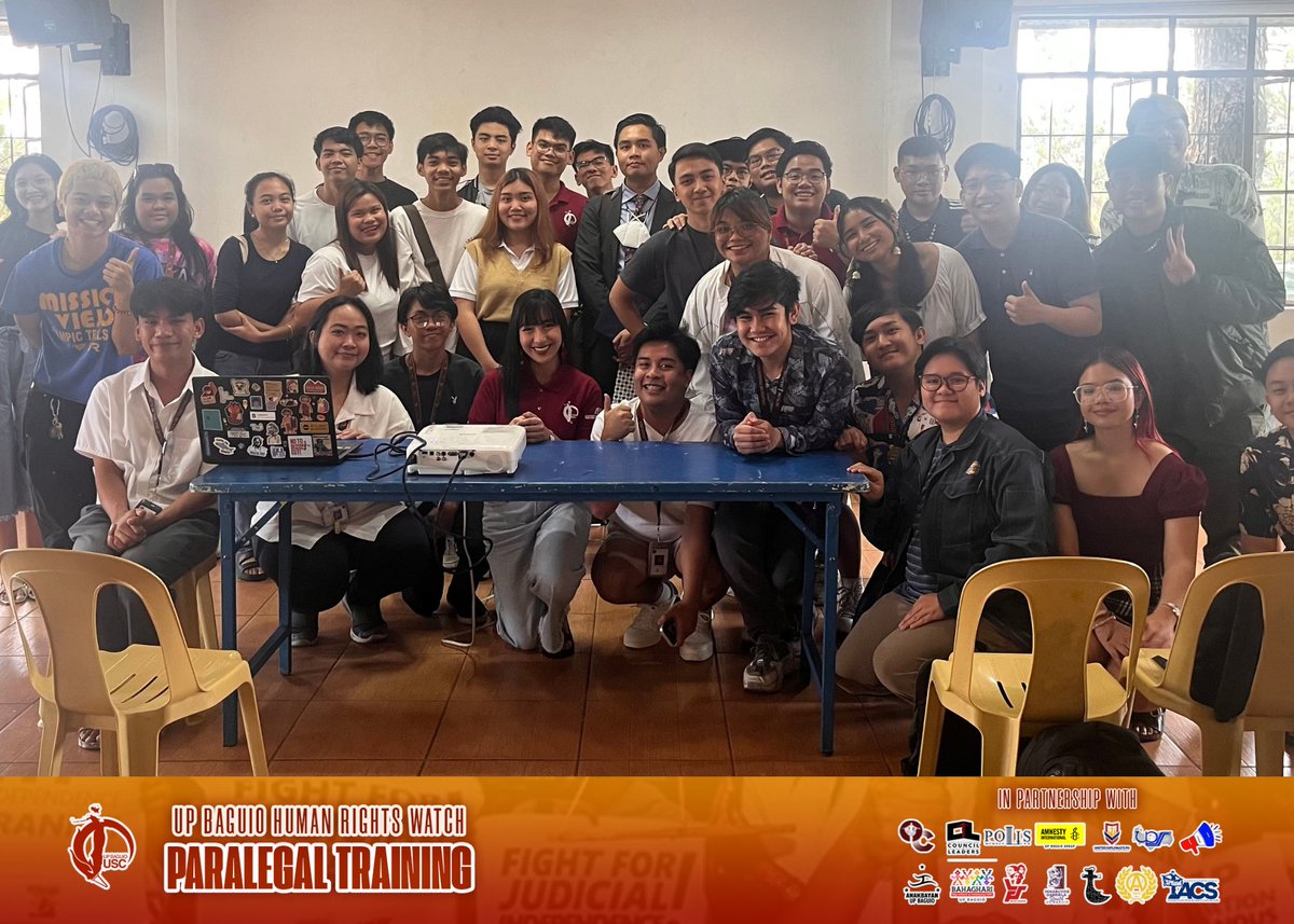 UPBaguioUSC's tweet photo. IN PHOTOS: The UP Baguio University Student Council Human Rights Task Force conducted a Paralegal Training today, April 15, with guest speaker Atty. Ayangwa F.M. Claver.
#DefendUP
#DefendAcademicFreedom
#NoToRedTagging
#ActivistsNotTerrorists https://t.co/walse8cdim