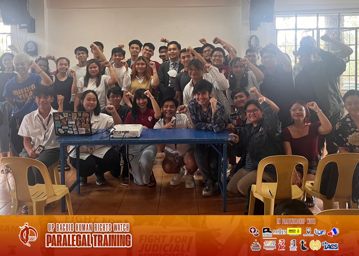 UPBaguioUSC's tweet photo. IN PHOTOS: The UP Baguio University Student Council Human Rights Task Force conducted a Paralegal Training today, April 15, with guest speaker Atty. Ayangwa F.M. Claver.
#DefendUP
#DefendAcademicFreedom
#NoToRedTagging
#ActivistsNotTerrorists https://t.co/walse8cdim