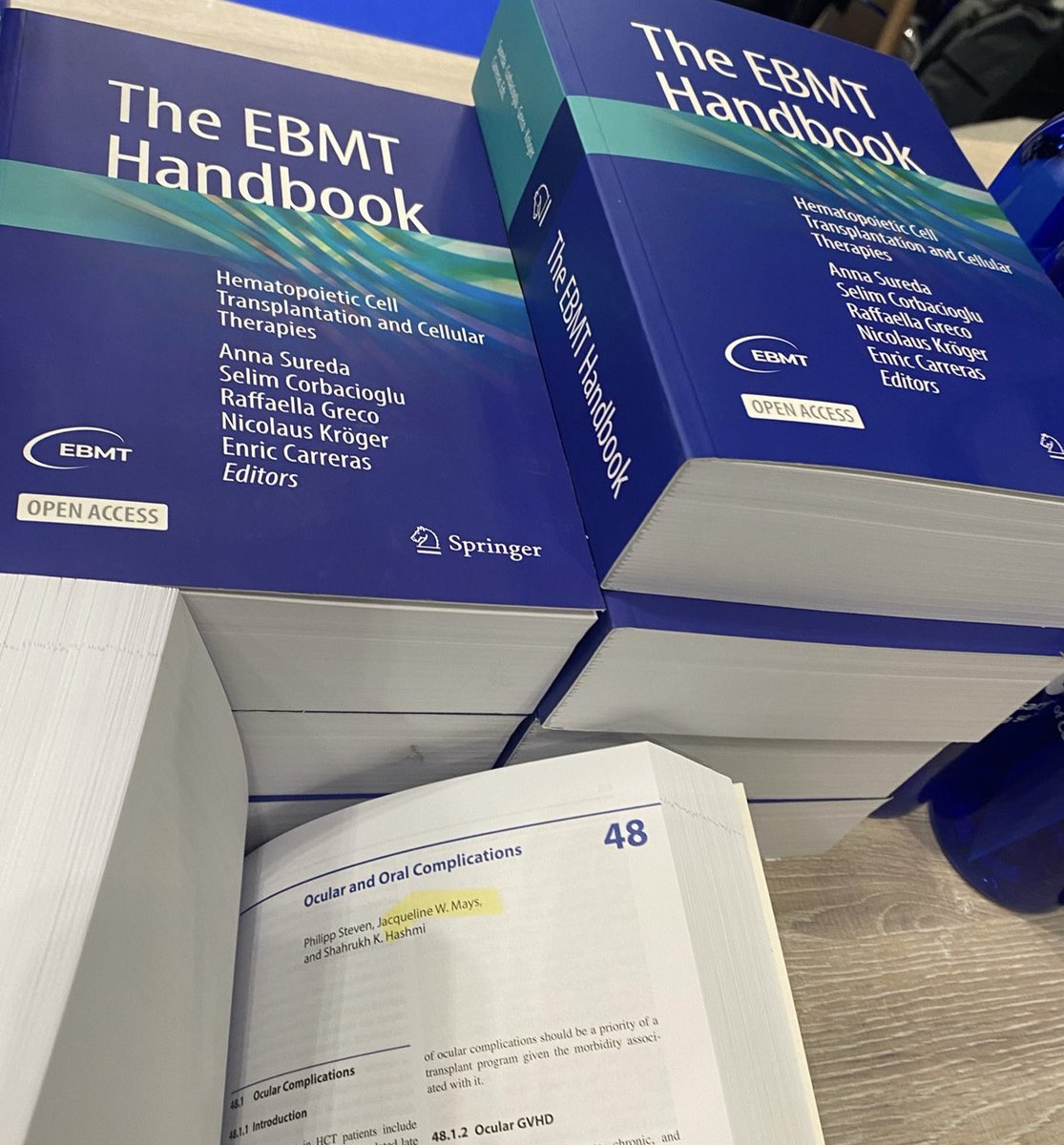 Always a thrill to see my name in actual print. Updating the oral cGVHD subchapter was an honor and fun opportunity! #EBMT24