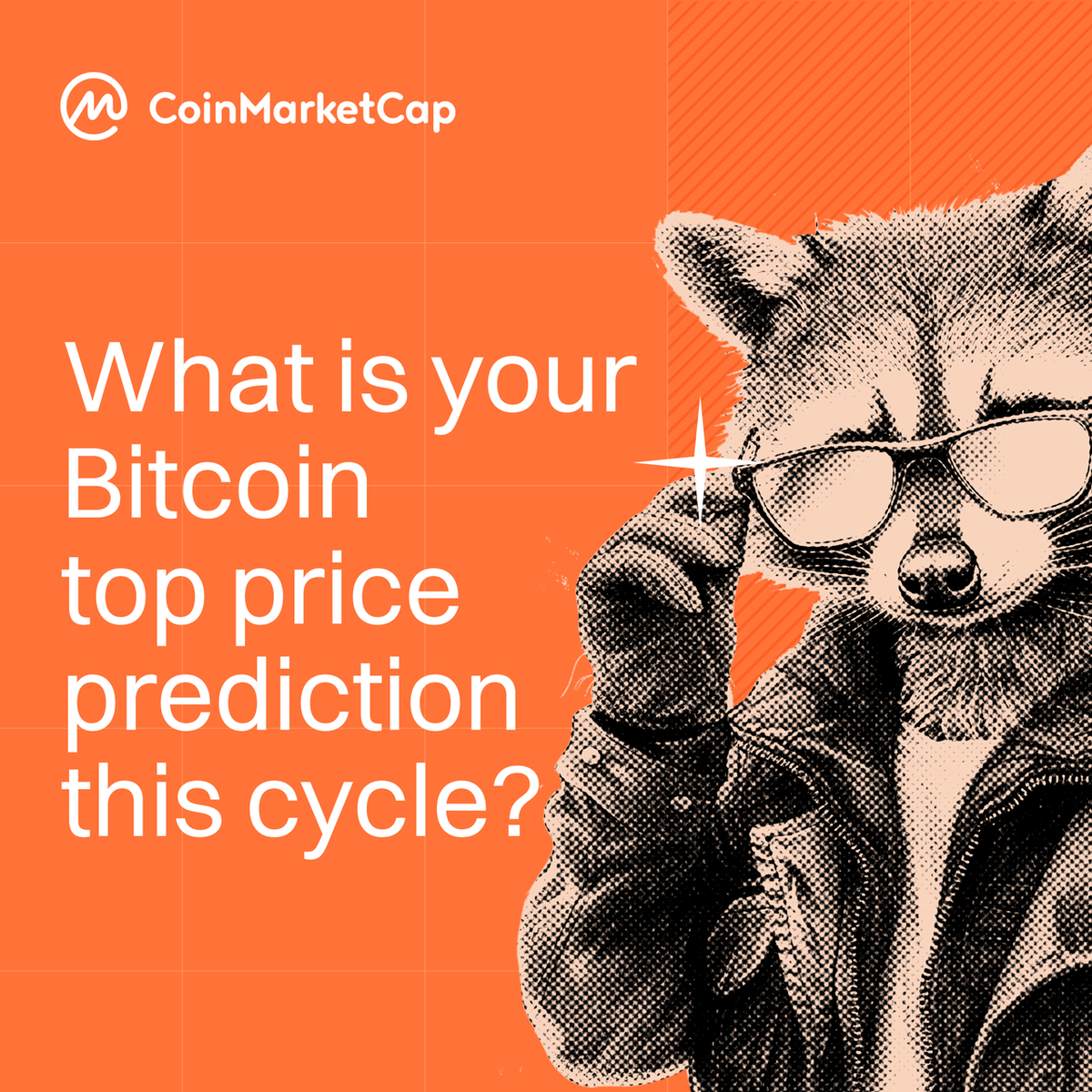 CoinMarketCap's tweet photo. #Bitcoin's Halving is only days away!

What is your $BTC top price prediction this cycle? 😉

Share your prediction and why using hashtag #CMCBitcoinHalving!
https://t.co/8f49kf7NsH

<1/5>