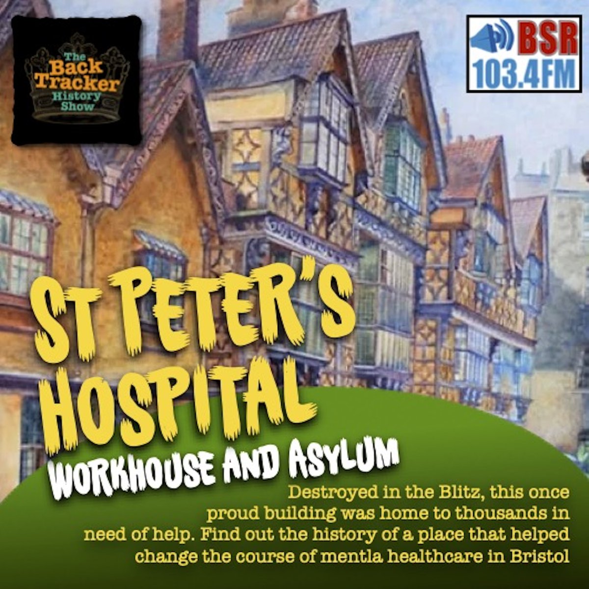 NEW EPISODE: Situated between St Peter's church and the River Avon, this 14th century building had many uses. Tragically, on the fateful night of Nov 24, 1940, it was destroyed in the Bristol Blitz. Find out more about the history of this lost gem. player.captivate.fm/episode/680dd5…