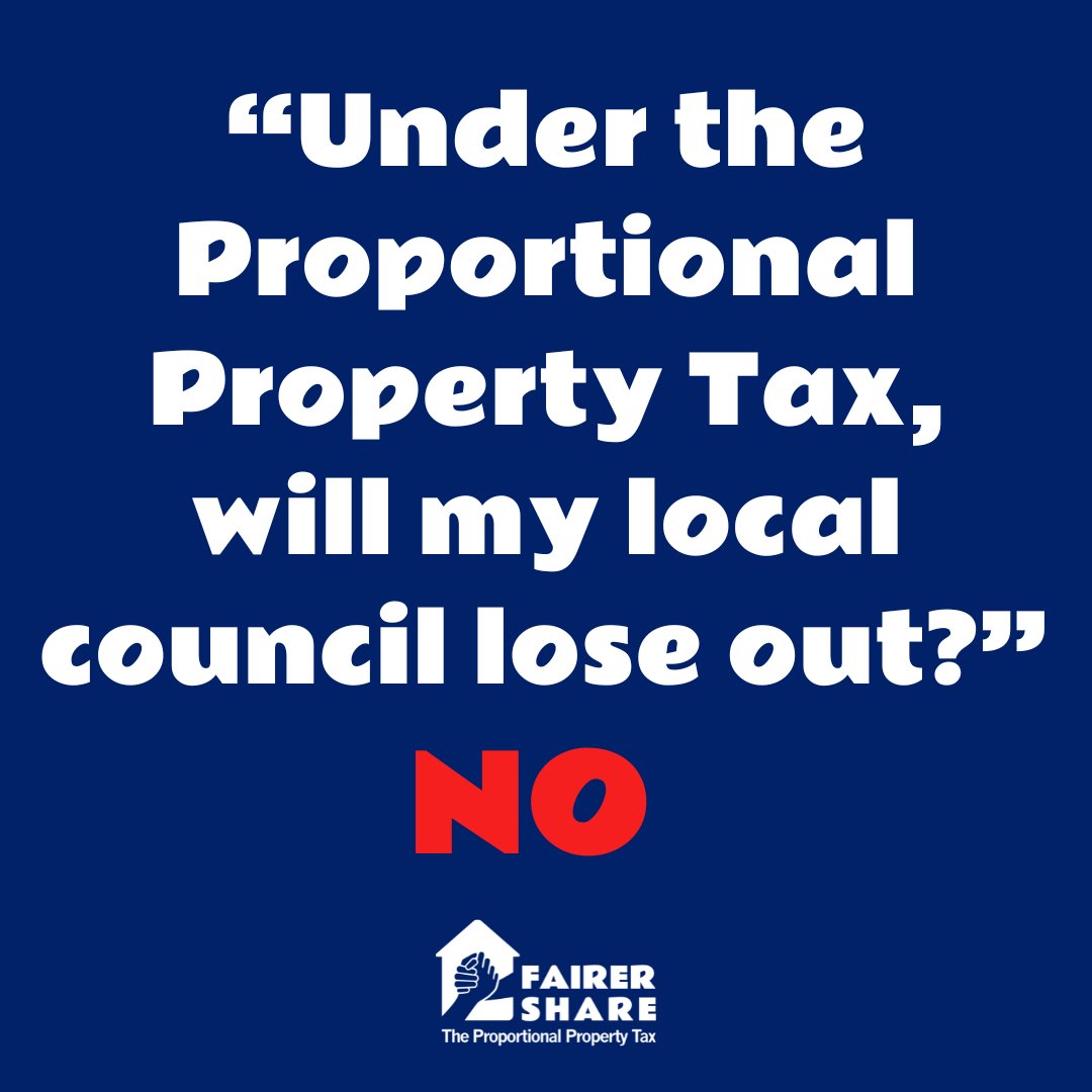 Let's tackle one of the common misconceptions around the #ProportionalPropertyTax... will your local council lose out? In short, the answer is no. PPT will not decrease tax revenues - it will be collected by central government and distributed to local councils accordingly.
