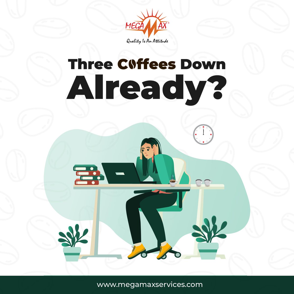 MegamaxServices's tweet photo. You're probably on your third cup of coffee before noon... it's Monday after all!
https://t.co/tMlGkNNJ2p
#megamaxservices #itservices #cloudtech #itprivacy #itinfra #itsolutions #development #megamaxtrends #ittrends #coffeeday #monday #itsmonday #mondaymotivation https://t.co/8kwuBHIVup