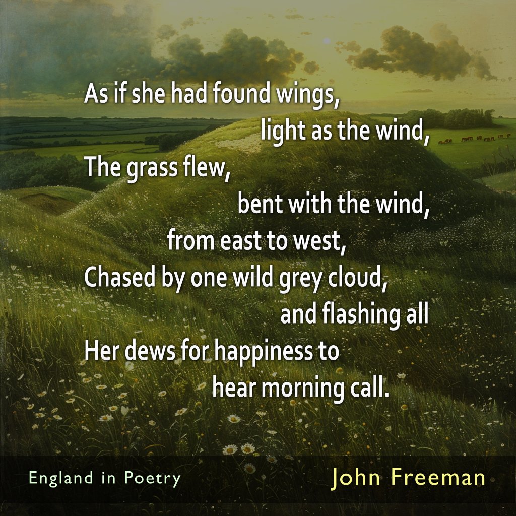englandinpoetry's tweet photo. John Freeman, an English poet and essayist from the early 1900s, writes about the morning in this poem ‘The Wakers’. #England #poetry #JohnFreeman https://t.co/PoteC3inR3
