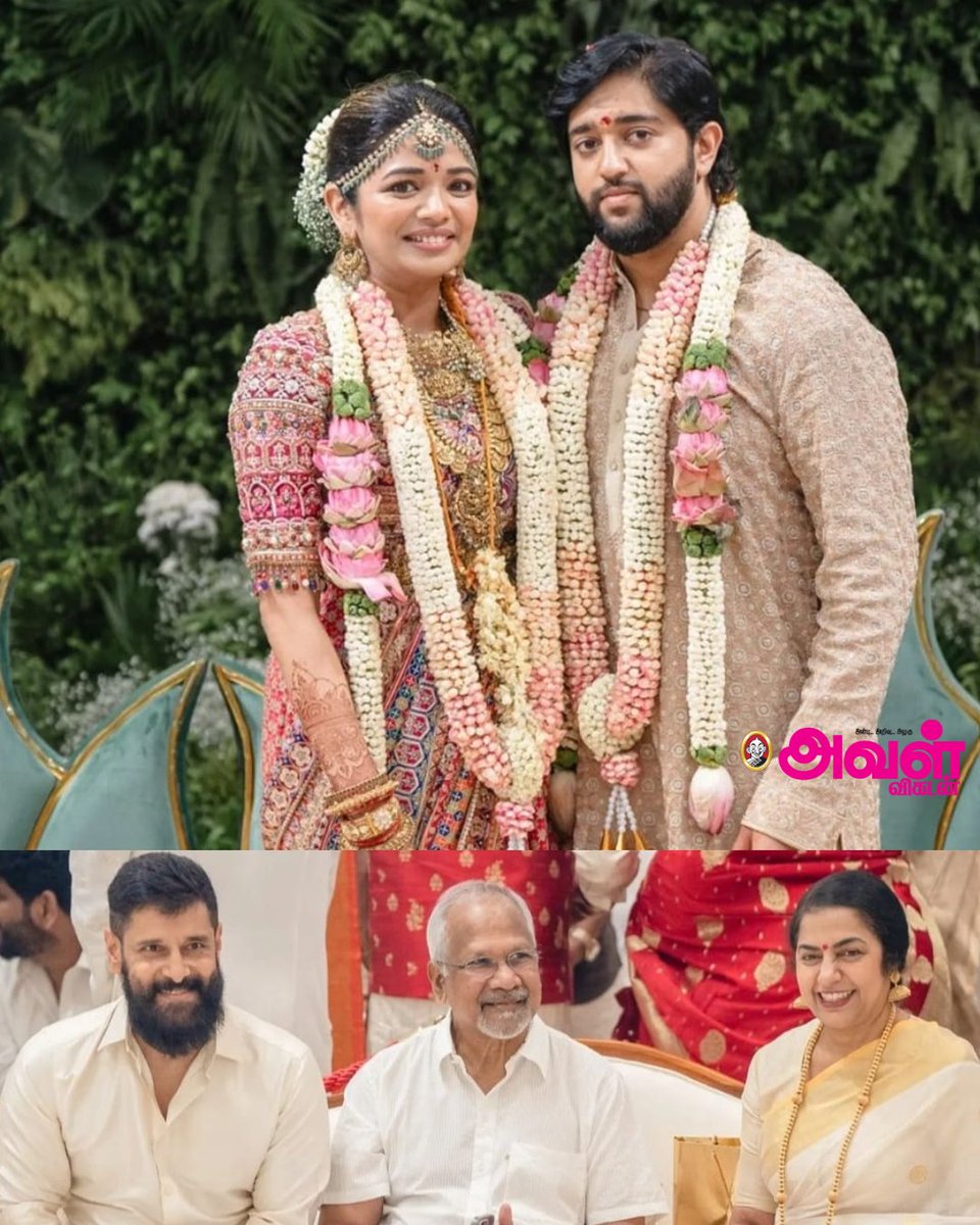 AvalVikatan's tweet photo. இயக்குநர் சங்கரின் மூத்த மகள் ஐஸ்வர்யாவின் திருமண விழாவில் பங்கேற்ற முதலமைச்சர் மு.க.ஸ்டாலின் மற்றும் பிரபலங்கள்!

#Shankar #AishwaryaShankar #Cinema #Movie #Marriage #MKStalin #CineField #Wedding #Rajinikanth #KamalHassan #Maniratnam #Vikram #Surya #Aditishankar #Nayanthara https://t.co/C8OW0Xitqp