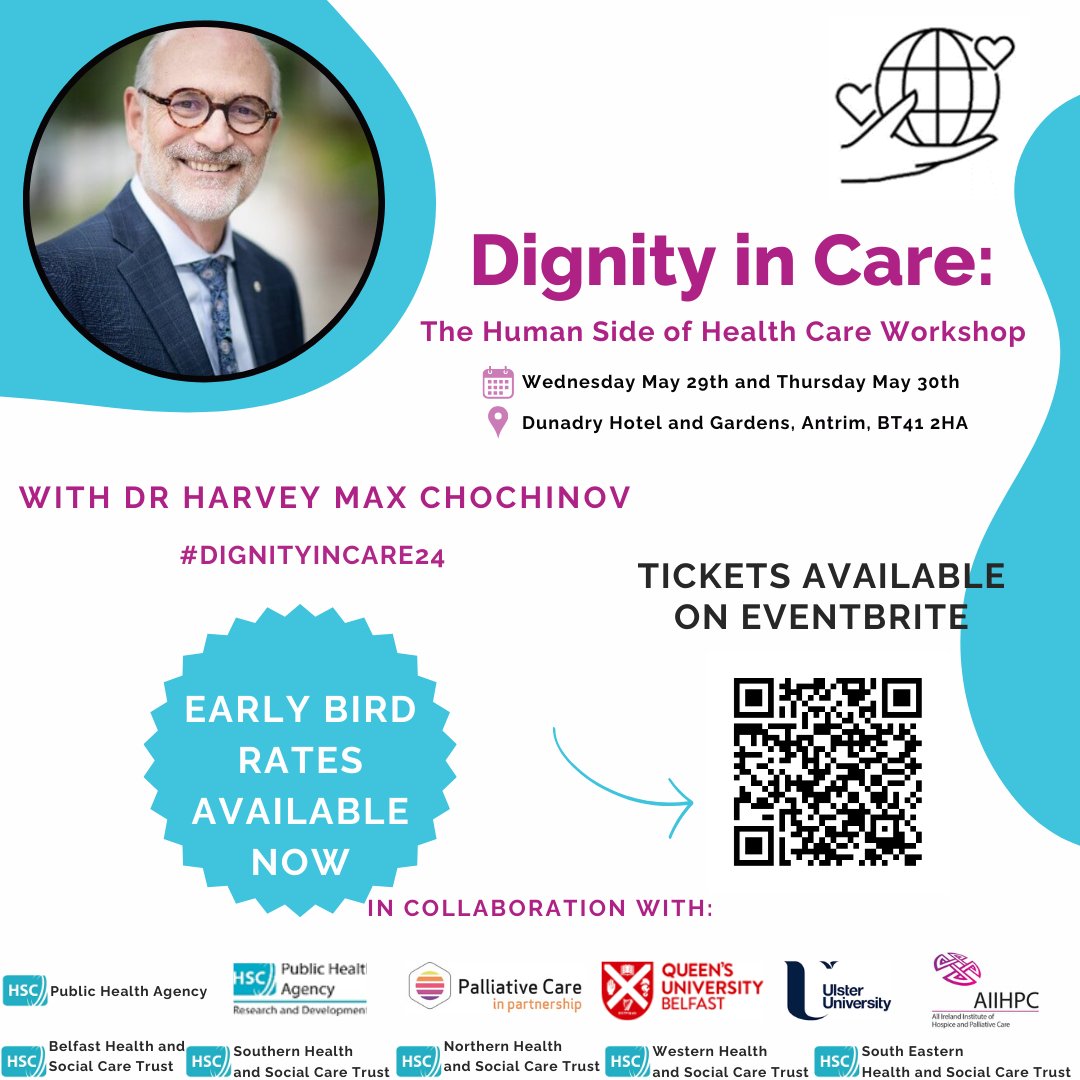 Are you joining us on 28/29 May to hear about Dignity in Care from world leading researcher, Dr Harvey Max Chochinov?
Reminder: Early Bird deadline closing this Friday, 19 April. Register to secure your discounted rate. 
#DignityinCare24