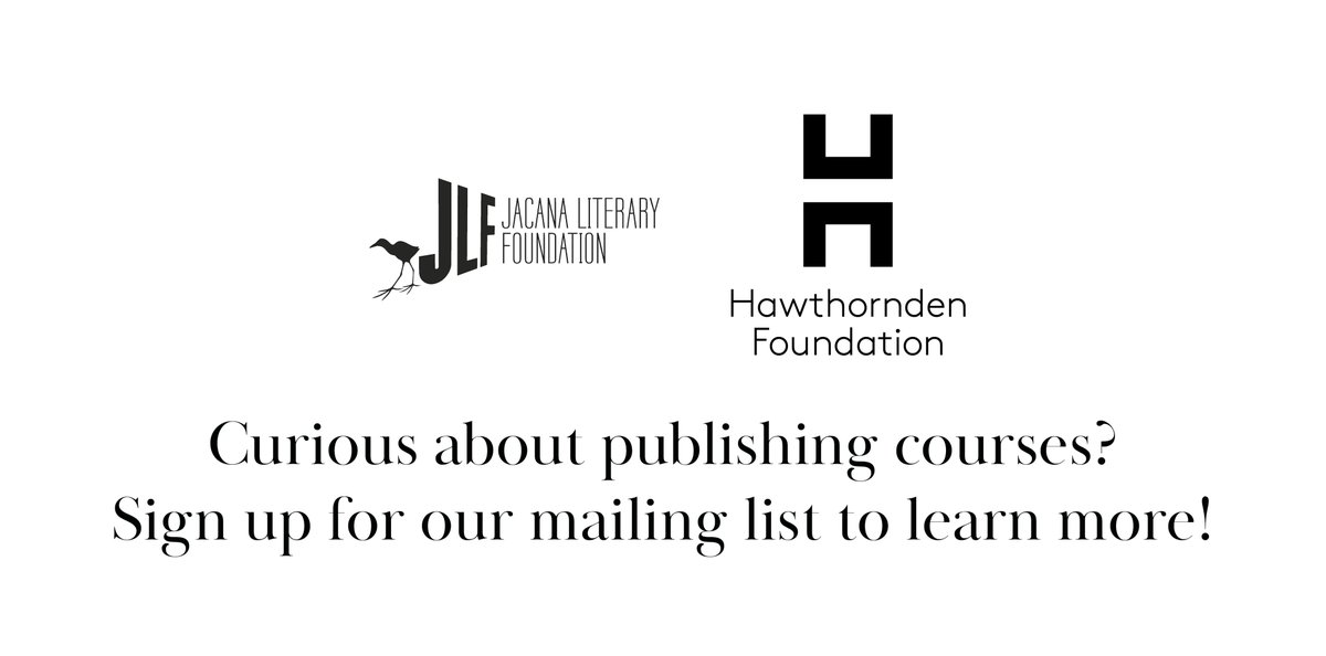 🚨Join us for three exciting in-person practicals, presented by the Jacana Literary Foundation and Hawthornden.

Click here to sign up for our mailing list where you’ll be provided with more information: jacana.everlytic.net/public/forms/h…