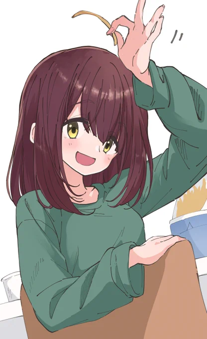 地元のフードコートとかで偶然会って手振られたい。#ゆるキャンΔ 
