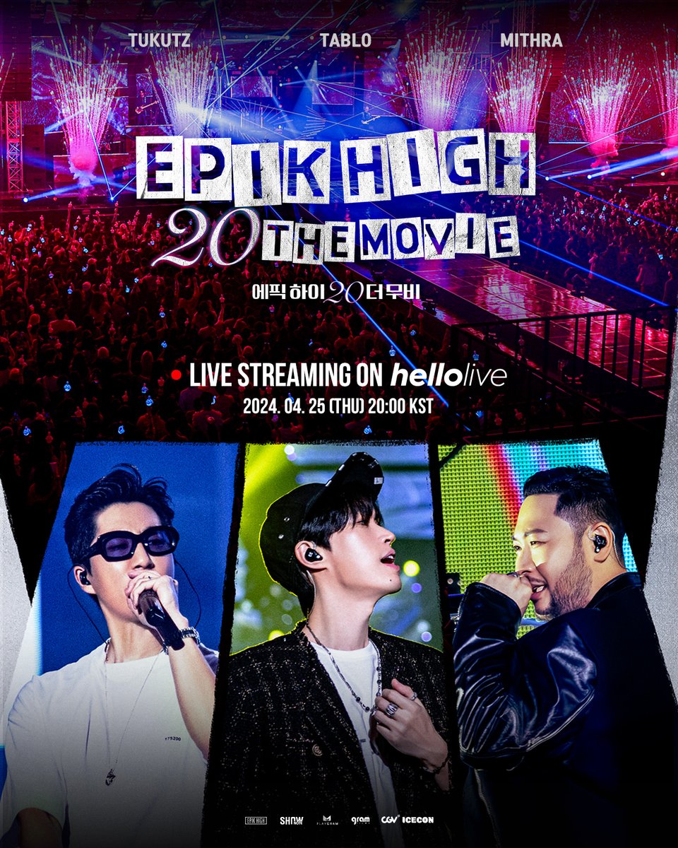 Our int’l fans asked, so we must deliver! 👀 Gather all the HIGHSKOOL fans around the world who have been eagerly anticipating <Epik High 20 The Movie>!🎤 April 25th at 8 PM! See you guys on hellolive(@hellolivetv) 🔥 ⏰ Event Date : 2024. 04. 25 (Thu) 20:00 KST 🎁 Ticket Open…