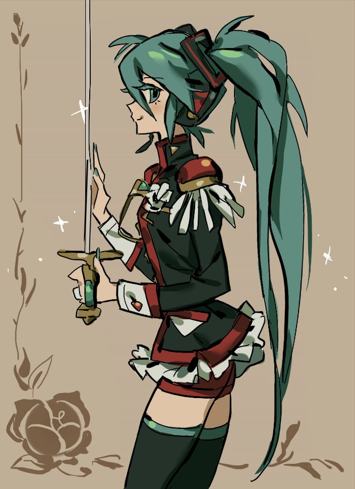 I've always wanted to draw Miku as Tenjou Utena but never had a right chance to do so! finally my time has come :D