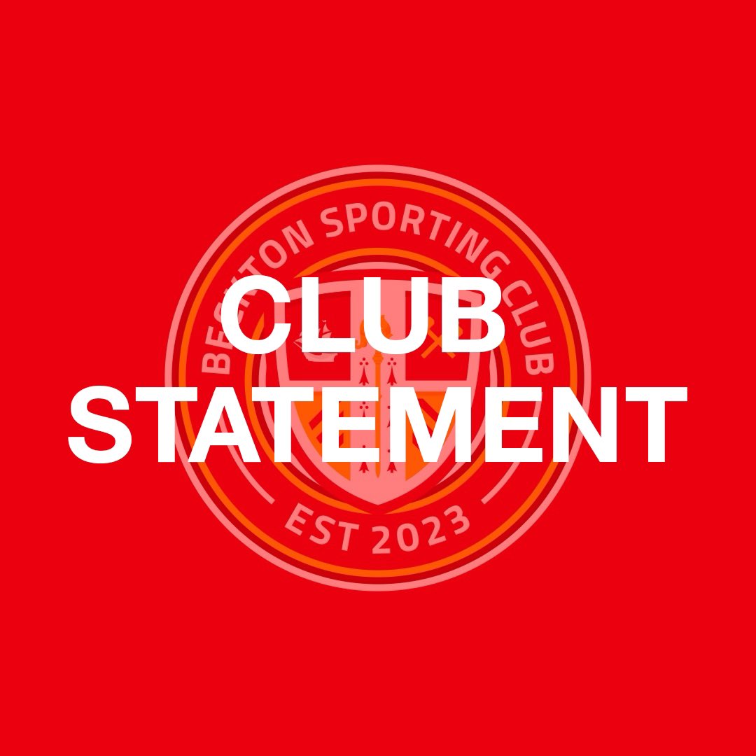 BecktonSC's tweet photo. Club Statement | Beckton SC https://t.co/WIhwINirRG
