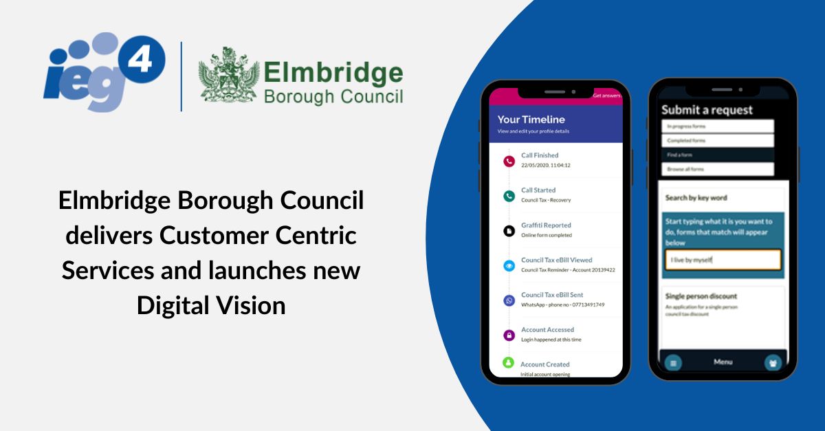 Discover how IEG4's #lowcode #CitizenEngagement platform is revolutionising service delivery at @ElmbridgeBC. By providing intuitive, efficient solutions, we're driving innovation and efficiency in #localgov operations #DigitalTransformation bit.ly/3vSFr1o