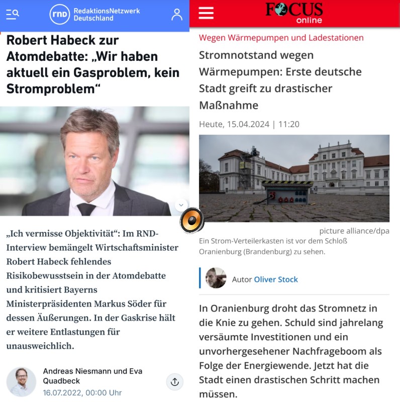 S1rViv4l's tweet image. Sehenden und leugnenden Auges...
#Habeck #Stromproblem