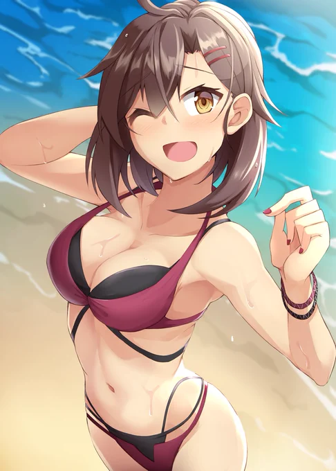 #気温が高いので気が早いが水着絵が見たい 