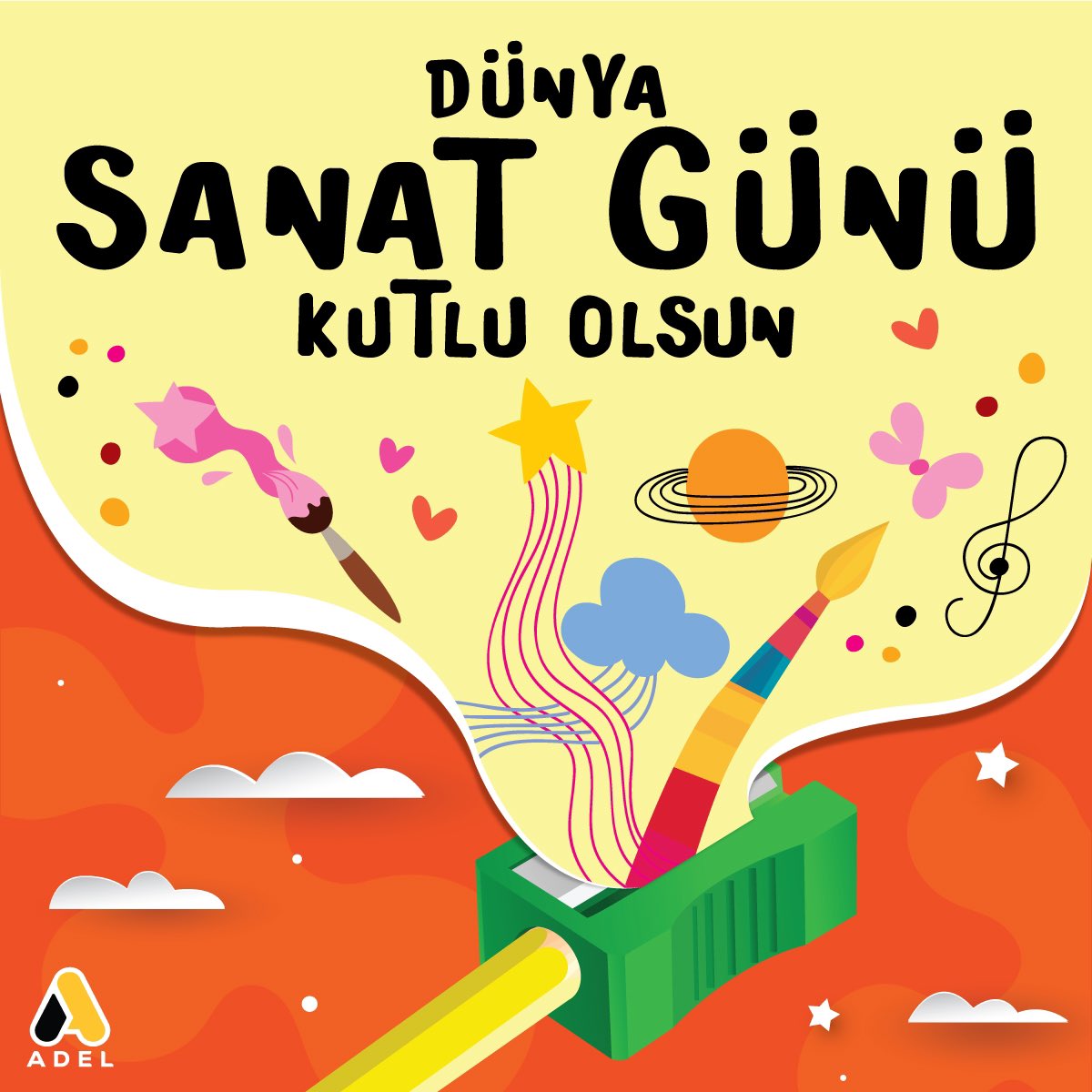 Kültürümüzü zenginleştiren, dünyayı daha güzel bir yer haline getiren sanatın gücünü birlikte yaşamaktan çok mutluyuz. Herkesin sanatın gücünü deneyimlemesine ve yaratıcılığını özgürce ifade etmesine vesile olmaya heyecanla devam edeceğiz.15 Nisan Dünya Sanat Günü Kutlu Olsun!🎨