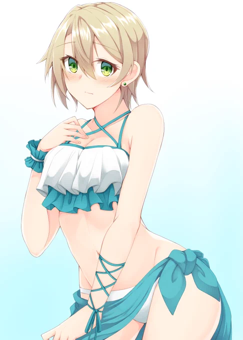 #気温が高いので気が早いが水着絵が見たい 