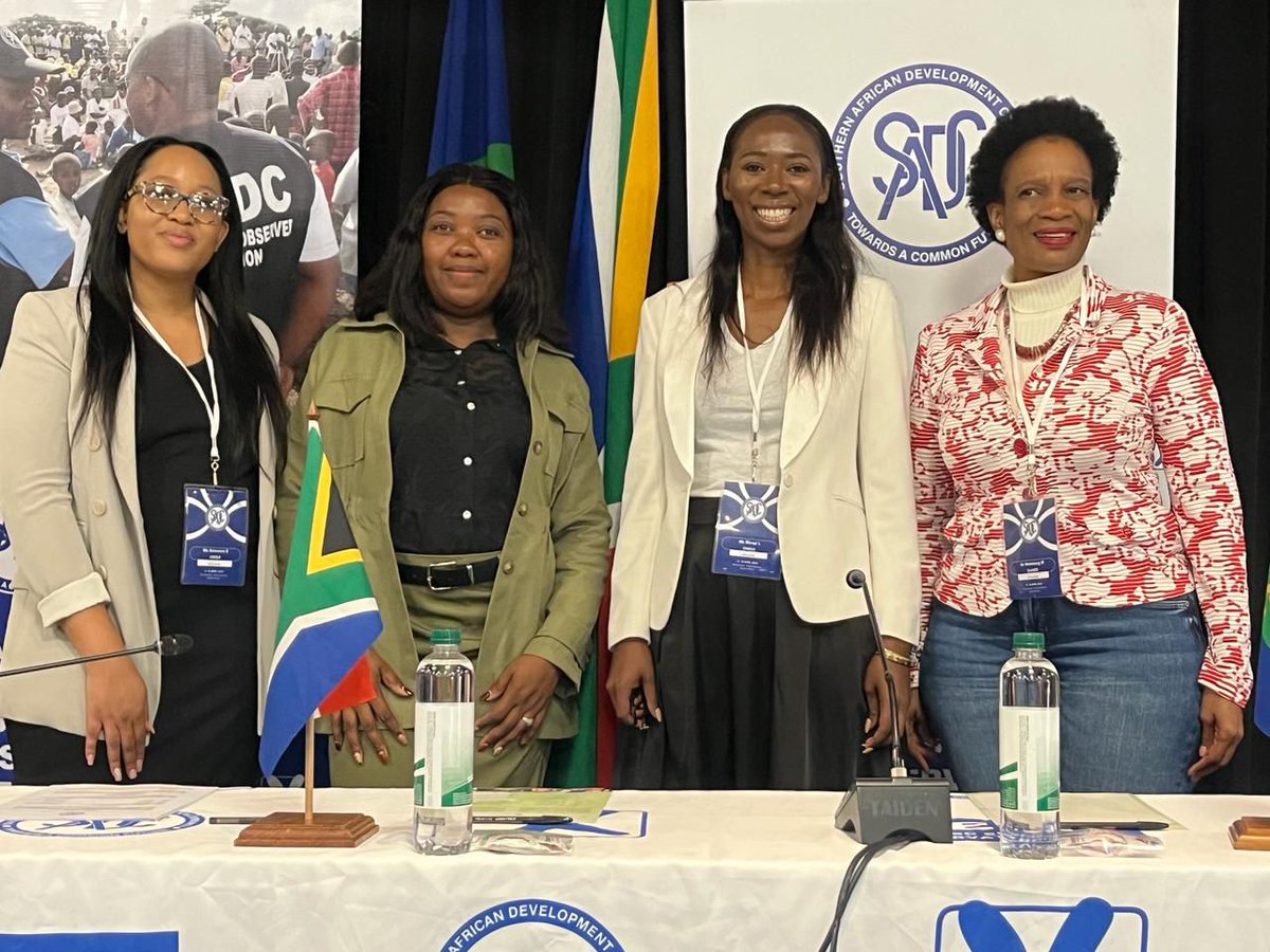 From the 8-12 April 2024, Sanet Solomon, Modiegi Ntsoane and Lefatshe Moagi from the and Dr Seithati Motebang from attended the SADC's training of electoral stakeholders of the Republic of South Africa on the use of ICT-based methodology for SADC electoral observation missions