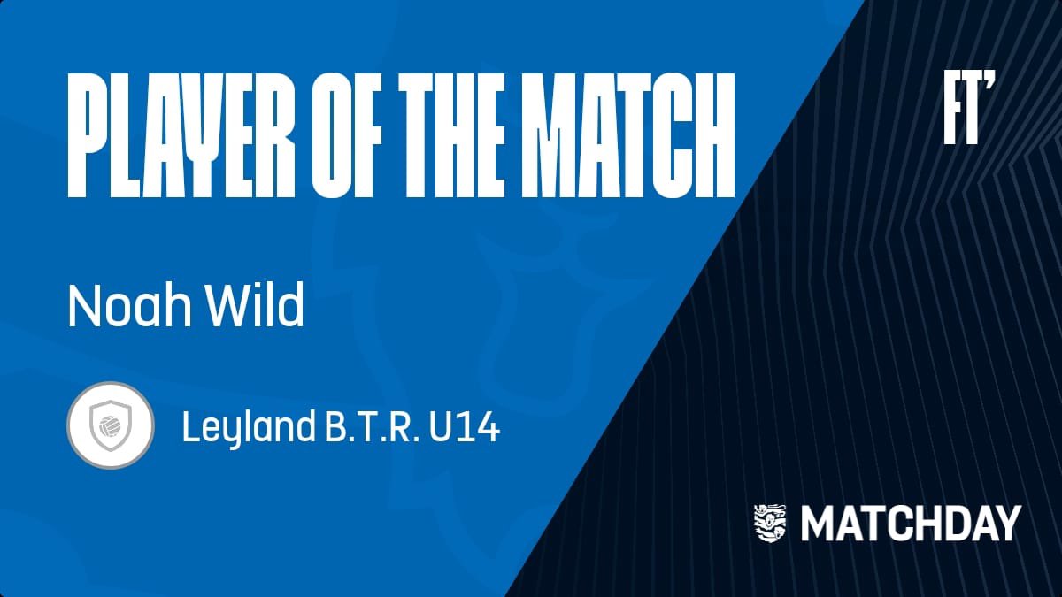 leylandbtrfc's tweet photo. Two defeats yesterday, as the u14s heavy loss. Dan(manager and coach): "Lads in the second half was a bit more physical which is what we need to do more off. We can only go up from here. Well done noah for player of the match and well done to Kai for getting the goal." https://t.co/FeXce3F4AD