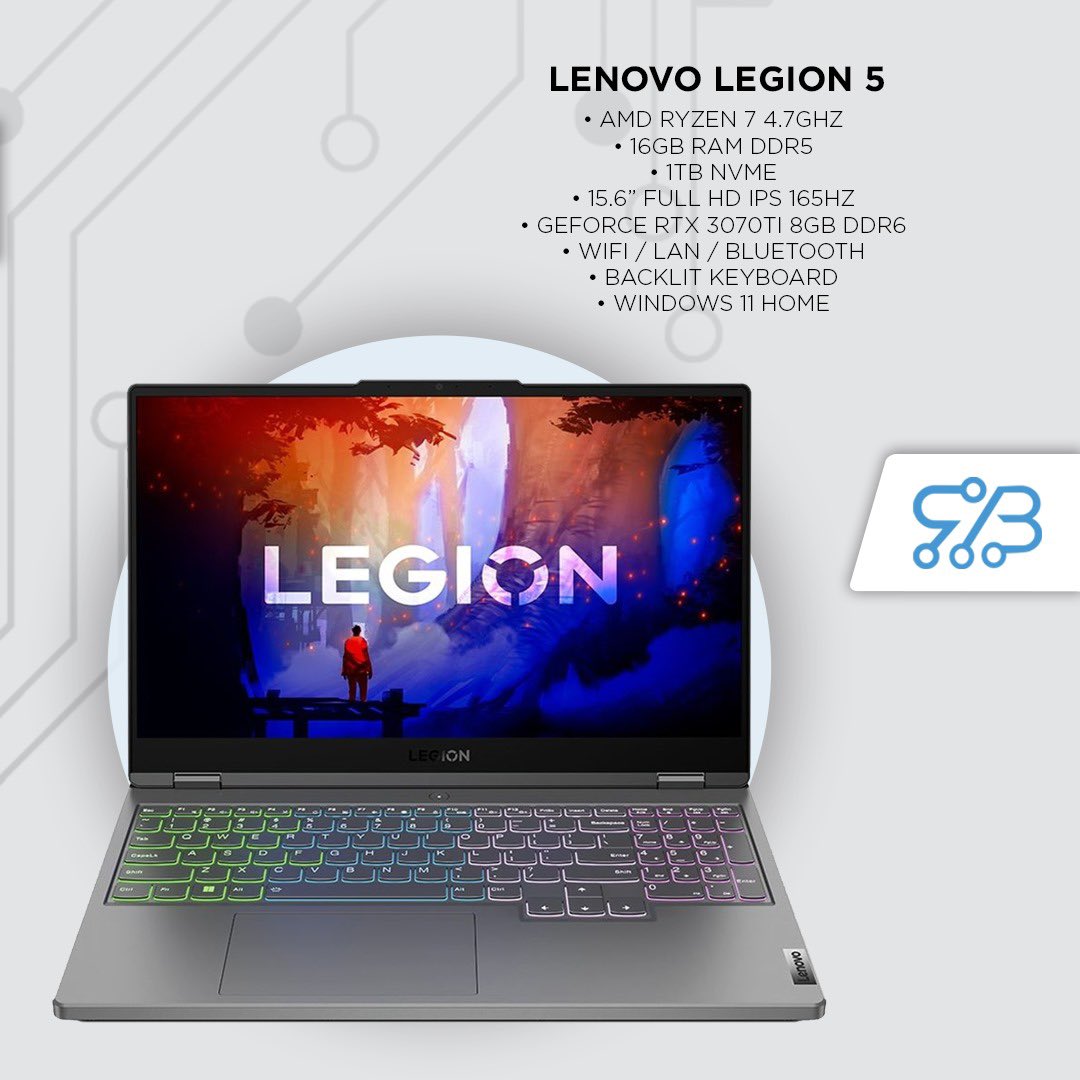 Check Out The “Lenovo Legion 5” Available In Stock..💻

📱76 1 3939 2
📧rbtechh@outlook.com
#RBTech #Lenovo #Legion #LenovoLegion #LenovoLegion5 #AMD #AMDRyzen #Ryzen7 #RTX3070 #BacklitKeyboard #Laptop #Gaming #GamingLaptop #Windows #Windows11