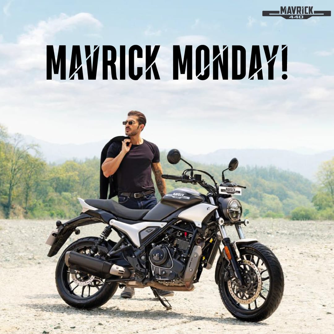 It's Mavrick Monday. Deliveries have started. Go get yours. #Mavrick440 #HeroMotocorp