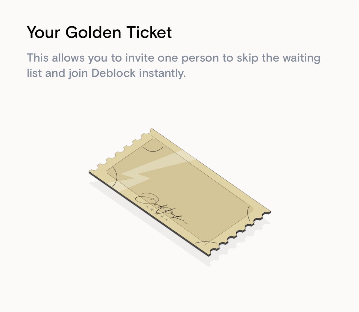 Gm #X 

J’ai l’honneur de pouvoir vous offrir un “golden ticket” de <a href="/DeblockApp/">Deblock</a> 

Conditions: 
1- follow <a href="/DeblockApp/">Deblock</a> et <a href="/Tamuta987/">Tam ✘</a> 
2- like ❤️ et repost 🔁
3-tag un max d’amis et ton pays 🇫🇷🇵🇫 etc… 
4-TAS le vendredi 19 avril à 20h
