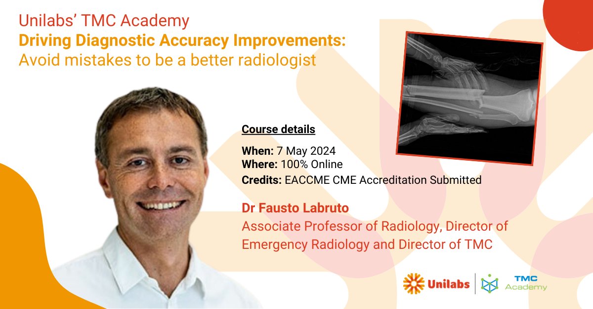 Driving diagnostic accuracy improvements is critical to faster, quality diagnostics. Join experienced Unilabs radiologist, Dr Labruto, as he explains how to identify patterns of imaging errors and how to avoid them. Find out more: academy.telemedicineclinic.com/fellowships/37… #Radiology #Healthcare