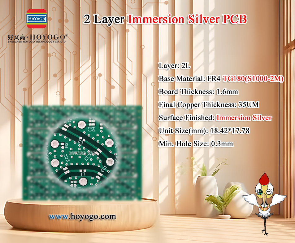 #PCBProducts

#2Layer #FR4TG180(S1000-2M) #35UM #ImmersionSilver
Board Thickness: 1.6mm
Unit Size(mm): 18.42*17.78
Min. Hole Size: 0.3mm

HOYOGO Website: hoyogo.com
Alibaba Store: hoyogo.com.cn
#PCBfactory #PCBmanufacturer #PCB #PCBA #PCBsupplier #HoYoGoPCB