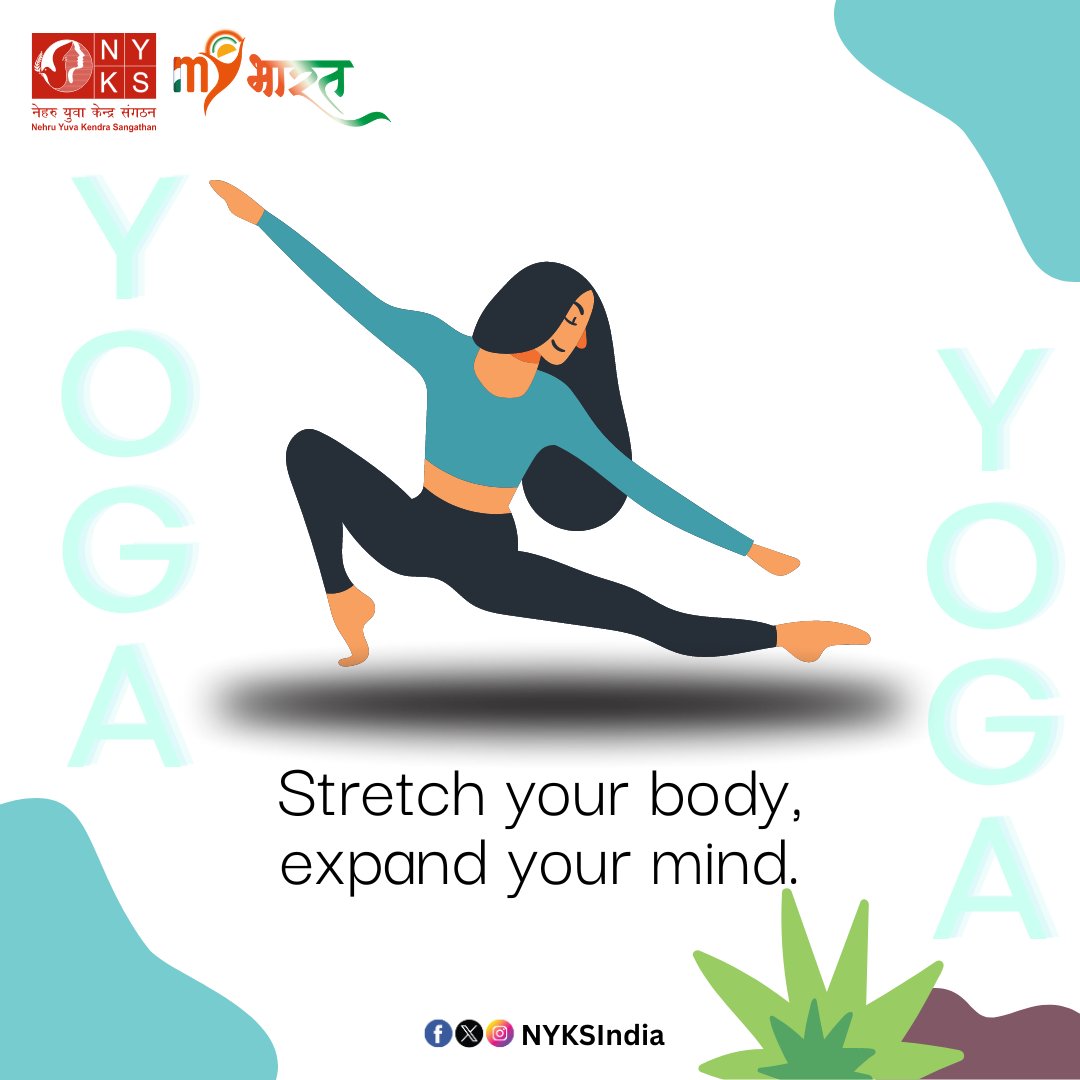 Stretch your body, expand your mind. 🧘‍♂️ Let yoga be your guide to physical vitality and mental clarity. #NYKS4Yoga #MindBodyConnection #healthylifestyle #fitness #NYKS