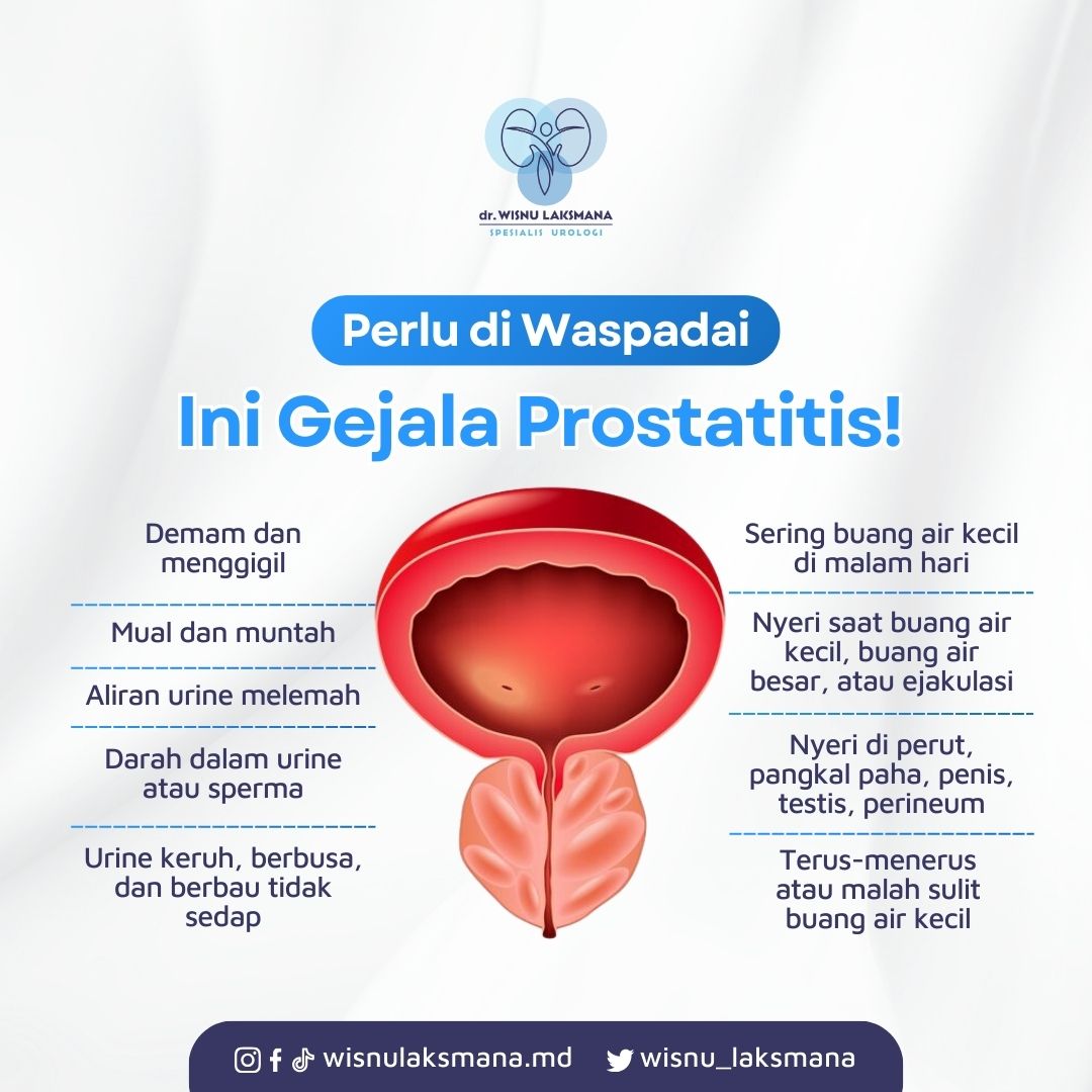 Waspadai Gejala Prostatitis!

Halo Sahabat dr. Wisnu..!!

Kesehatan prostat sangat penting bagi pria.

Jangan abaikan gejala prostatitis, segera temui dokter untuk diagnosis dan penanganan yang tepat! 💼🩺