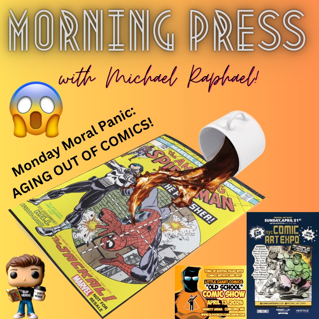 Sup Nerds! We are back from @littlegiantcomics Old School Comic Show, where we had a blast with Jason, Celeste and family, @3meninabasement @capturedcollectibles and of course the #NYC @spineworkscomics Team! Today’s show is a must see. Where are we heading into the future with