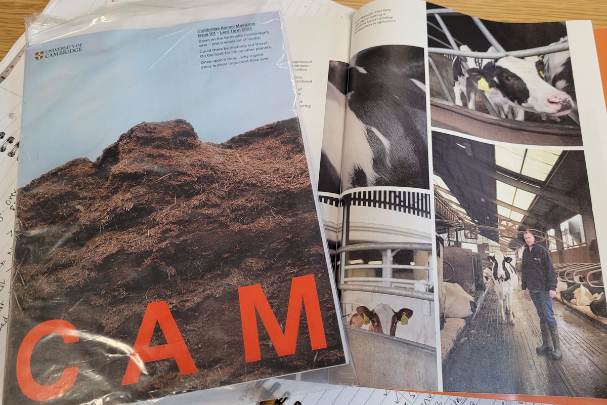 CamVetSchool's tweet photo. Proud to be part of the 'Cover Story' of this term's #CambridgeAlumni #CAM Magazine article - detailing the vital role Cambridge University Farm has providing hands-on practical experience to our #VetStudents  
👉🏽 https://t.co/TN17Jz1B5j

#BeACambridgeVet
@Cambridge_Uni https://t.co/8BroTKYLm0