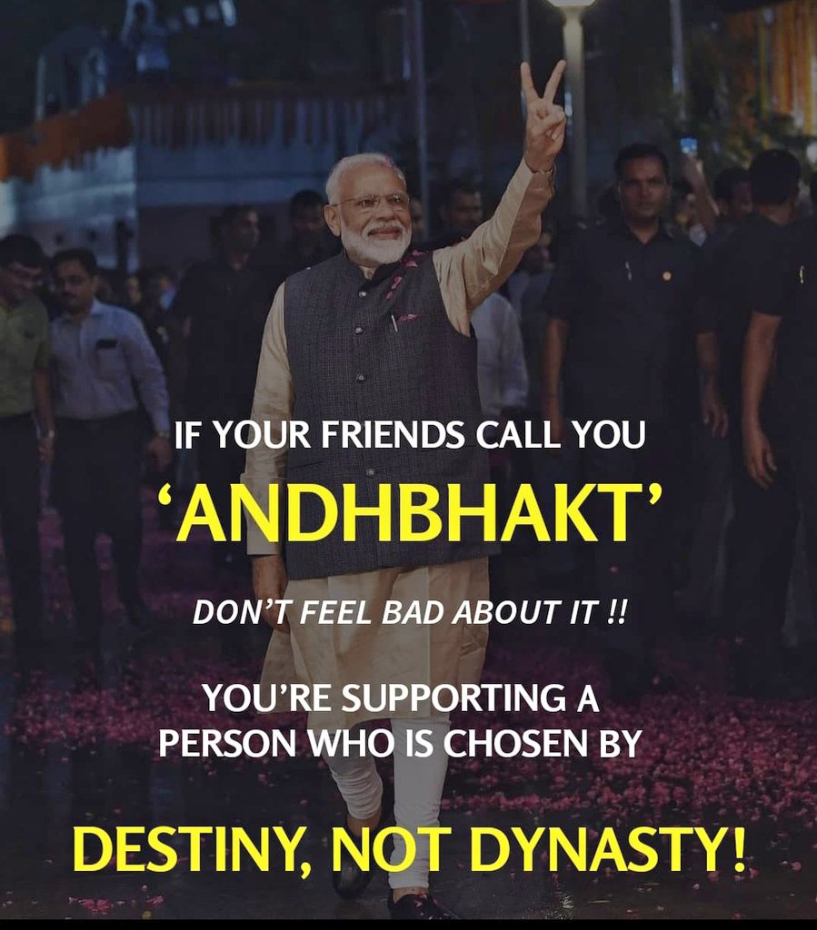 Proud Andhbhakt of Modi Ji. Please share if you are also Andhbhakt. #AbkiBaar400Paar
