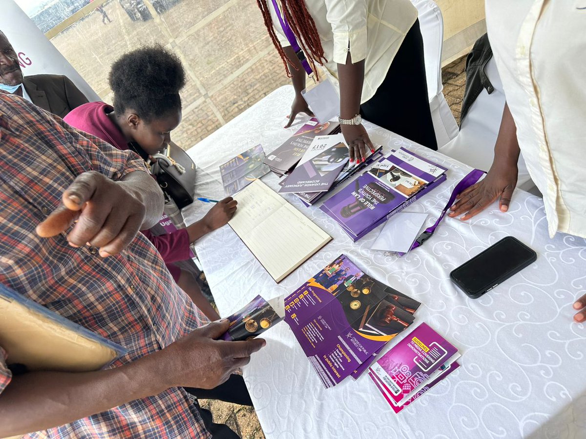 Happening now: National Court Open Day @JudiciaryUG You can reach out at our stall at Kololo Airstrip for information about our services. Waiting to receive you😊
