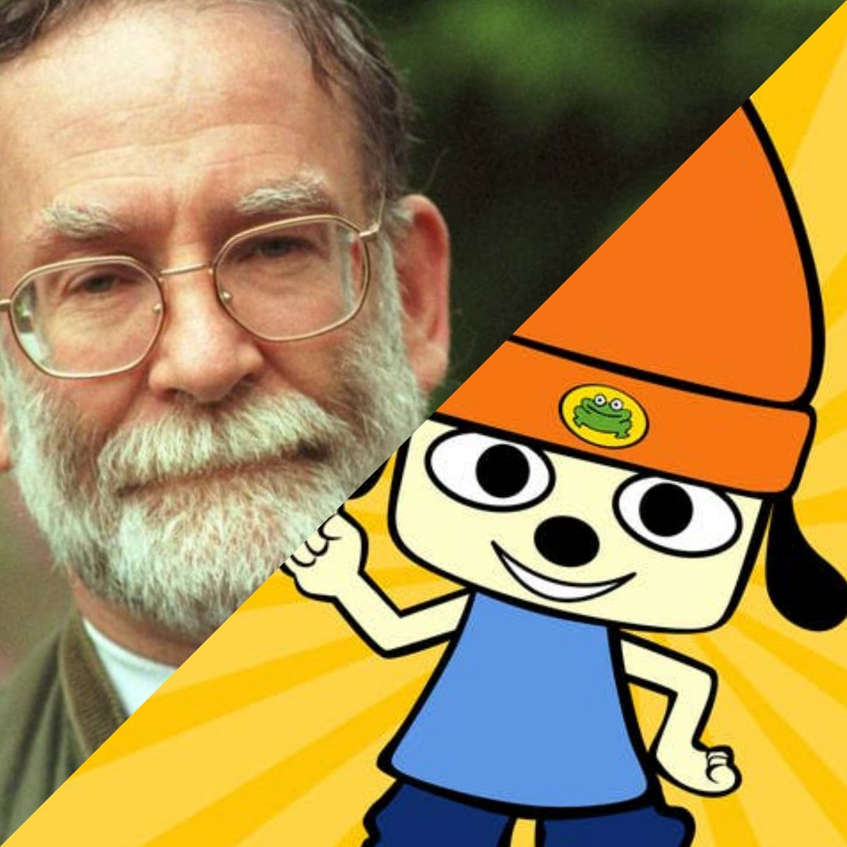 You look like Harold Shipman in PaRappa the Rapper cosplay