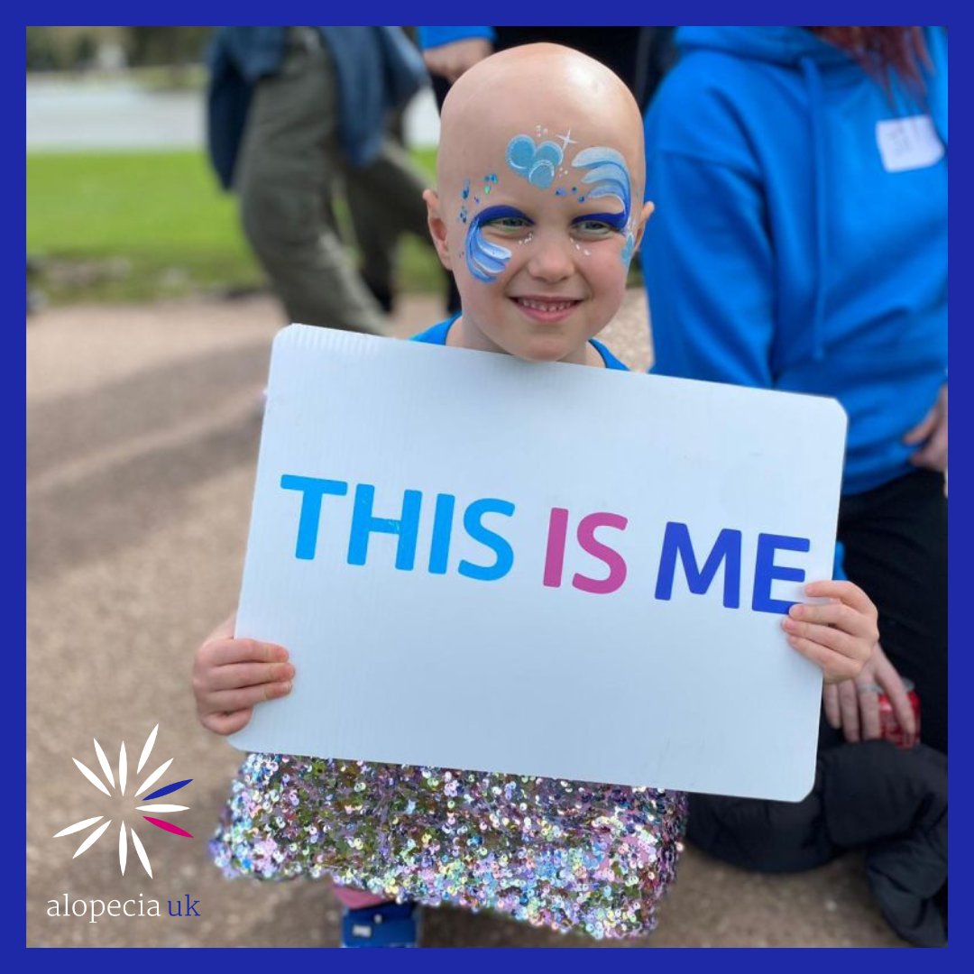 AlopeciaUK's tweet photo. What better way to start the week than with this sparkly photo of Tali, taken at our Alton Towers event just over a week ago. What a wonderful day we had! 💙 https://t.co/JxuZpqftWJ