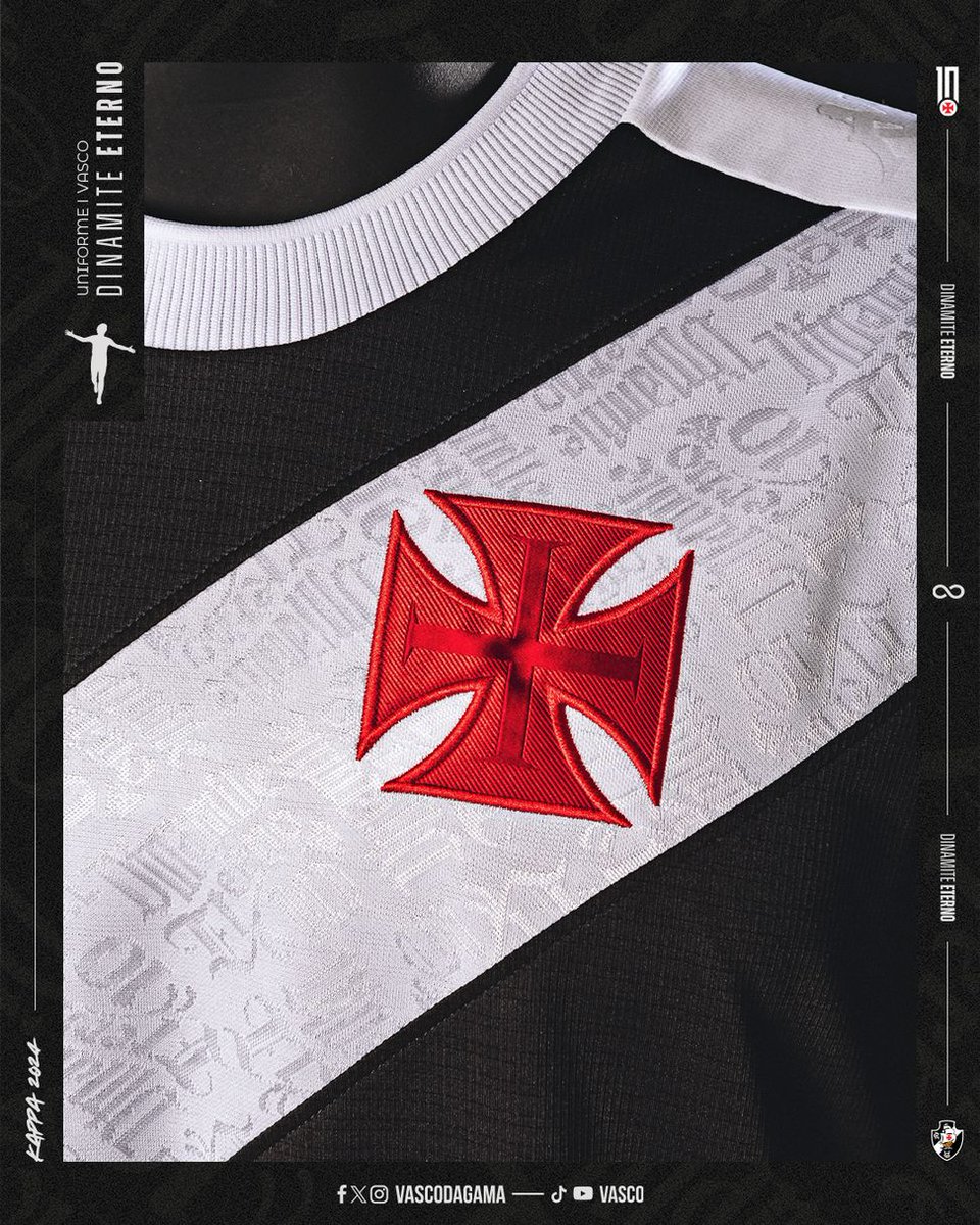 classicshirts's tweet photo. 🚨Shirt Alert🚨

Vasco da Gama released their new home shirt on the weekend, paying tribute to Carlos Roberto de Oliveira aka Roberto Dinamite.

The sash features a “Dinamite Eterno 10” pattern honouring the club's all-time top goal scorer and appearance maker who sadly passed away last year.