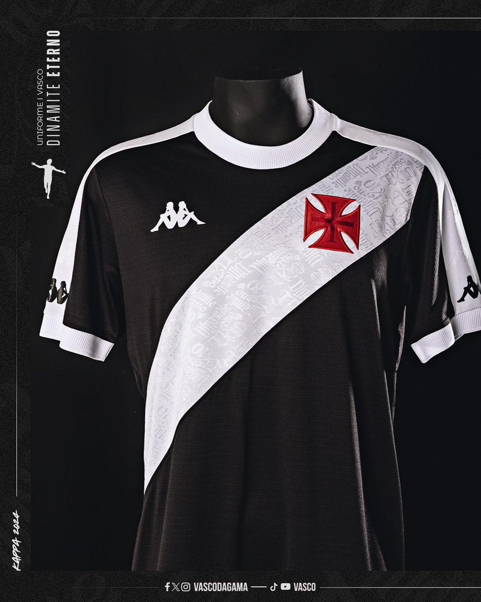 classicshirts's tweet photo. 🚨Shirt Alert🚨

Vasco da Gama released their new home shirt on the weekend, paying tribute to Carlos Roberto de Oliveira aka Roberto Dinamite.

The sash features a “Dinamite Eterno 10” pattern honouring the club's all-time top goal scorer and appearance maker who sadly passed away last year.