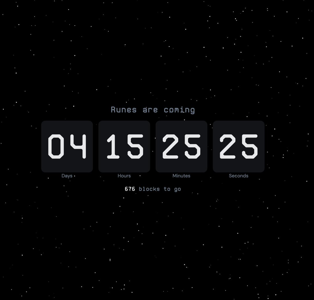 gm ᛤ

Runes are less than 5 days away!