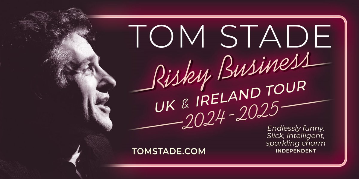 Just Announced! @TomStadeComic is back with us on Thu 3 October with new show 'Risky Business'! On sale to Members Wed 17 April, 10am On general sale Fri 19 April, 10am Find out more whatsonreading.com/tom-stade-risky #rdguk #comedy #live #standup #justannounced #presale #gigs #events