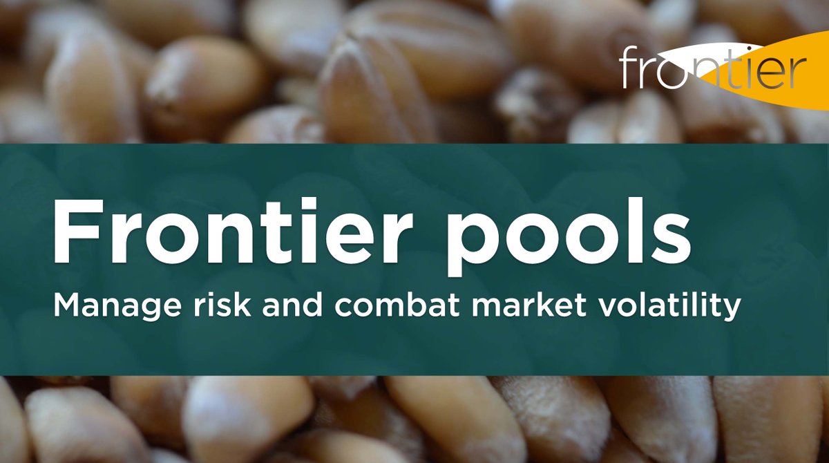 Did you know you can reduce risk & manage market volatility by trading through the Frontier pools? Our dedicated grain marketing team manage the price risk on your behalf as well as oversee selling decisions so you don’t have to. View current openings: bit.ly/333lYYe