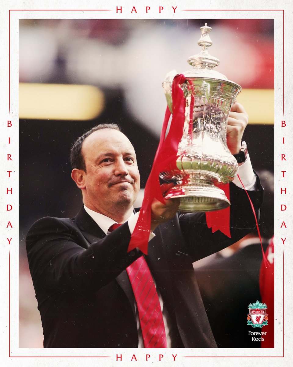 LFC's tweet photo. Happy birthday, Rafa! 🎂 https://t.co/8bAtDFDaiA